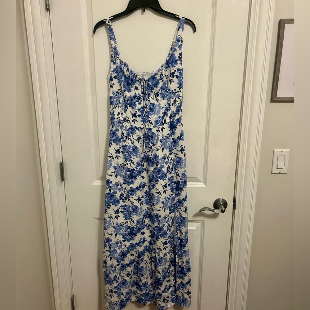 Hollister Blue Floral Maxi Dress